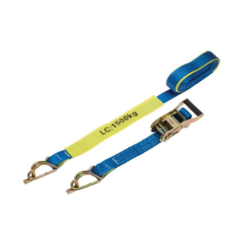 WORKWEAR, SAFETY & CORPORATE CLOTHING SPECIALISTS - Ratchet Tie Down 35mmx6m 1.5T Captive J-Hook
