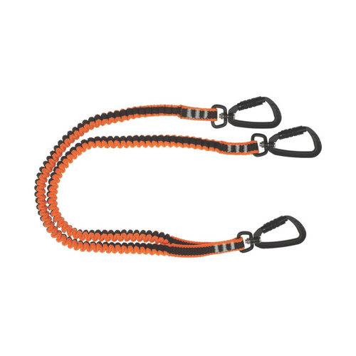 WORKWEAR, SAFETY & CORPORATE CLOTHING SPECIALISTS Twin Tail Tool Lanyard With 3 X Double Action Karabiners