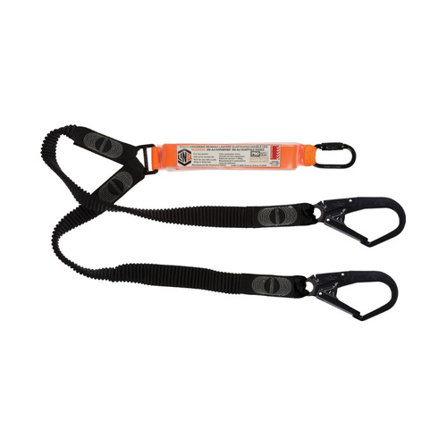 WORKWEAR, SAFETY & CORPORATE CLOTHING SPECIALISTS Elite Double Leg Elasticated Lanyard with Hardware KD & SD X2