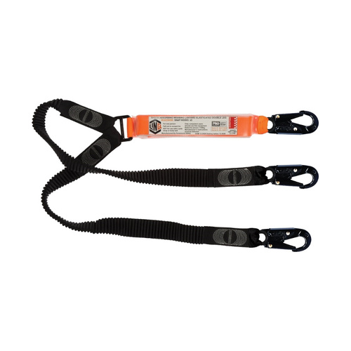 WORKWEAR, SAFETY & CORPORATE CLOTHING SPECIALISTS - Elite Double Leg Elasticated Lanyard with Hardware SN X3