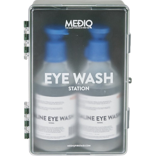 WORKWEAR, SAFETY & CORPORATE CLOTHING SPECIALISTS EYEWASH STATION ENCLOSED PLASTIC CABINET