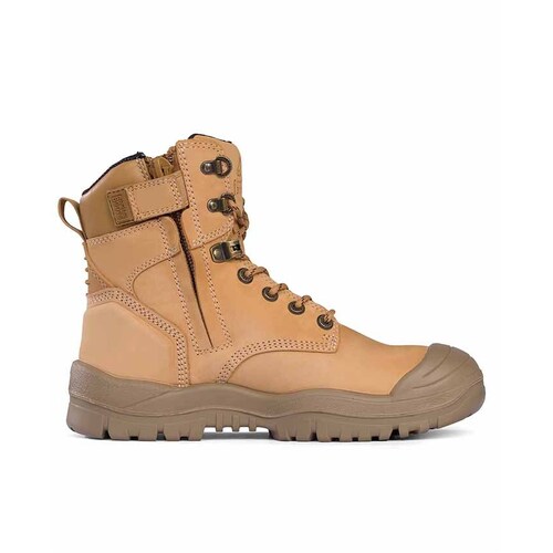 WORKWEAR, SAFETY & CORPORATE CLOTHING SPECIALISTS - Wheat High Ankle ZipSider Boot w/ Scuff Cap