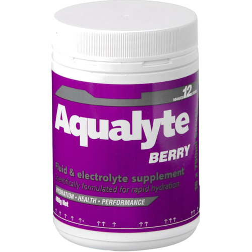 WORKWEAR, SAFETY & CORPORATE CLOTHING SPECIALISTS - Aqualyte Electrolyte Powder Berry Flavoured Tub 480g x 5
