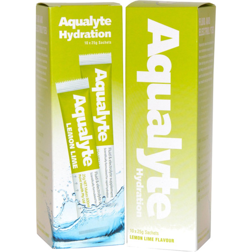 WORKWEAR, SAFETY & CORPORATE CLOTHING SPECIALISTS - Aqualyte - L/Lime Flavour, 25g Sachets, Box of 10