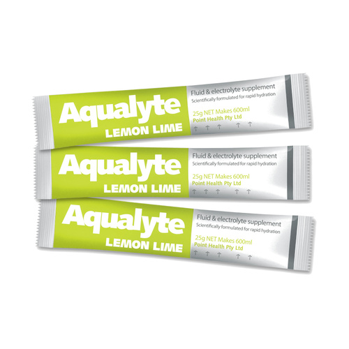 WORKWEAR, SAFETY & CORPORATE CLOTHING SPECIALISTS Aqualyte Electrolyte Powder Lemon Lime Flavoured Sachets 25g x 250