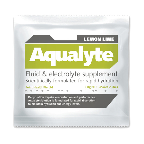 WORKWEAR, SAFETY & CORPORATE CLOTHING SPECIALISTS Aqualyte Electrolyte Powder Lemon Lime Flavoured Sachets 80g x 100