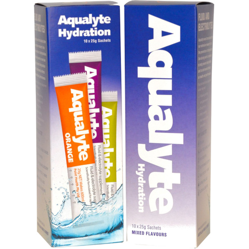WORKWEAR, SAFETY & CORPORATE CLOTHING SPECIALISTS Aqualyte - Mixed Flavours, 25g Sachets, Box of 10