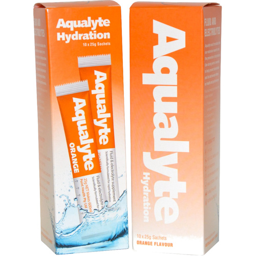 WORKWEAR, SAFETY & CORPORATE CLOTHING SPECIALISTS - Aqualyte - Orange Flavour, 25g Sachets, Box of 10