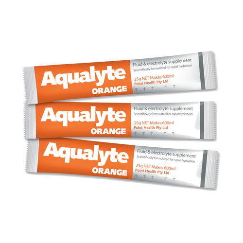 WORKWEAR, SAFETY & CORPORATE CLOTHING SPECIALISTS Aqualyte Electrolyte Powder Orange Flavoured Sachets 25g x 250