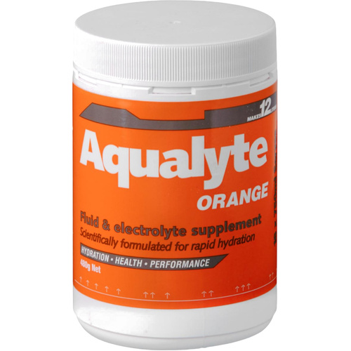 WORKWEAR, SAFETY & CORPORATE CLOTHING SPECIALISTS Aqualyte Electrolyte Powder Orange Flavoured Tub 480g x 5