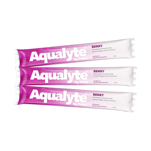 WORKWEAR, SAFETY & CORPORATE CLOTHING SPECIALISTS Aqualyte Icy Pole - Berry Flavour, 60ml, Box of 50