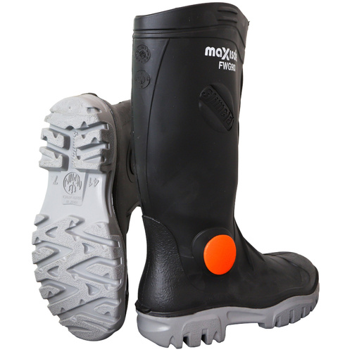WORKWEAR, SAFETY & CORPORATE CLOTHING SPECIALISTS SUPERINTENDANT Black with Safety Toecap & Steel Midsole - size 14