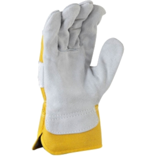 WORKWEAR, SAFETY & CORPORATE CLOTHING SPECIALISTS 'Workman' Yellow cotton back glove