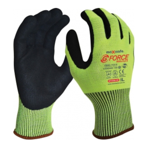 WORKWEAR, SAFETY & CORPORATE CLOTHING SPECIALISTS - G-Force HiVis Cut 5 Glove