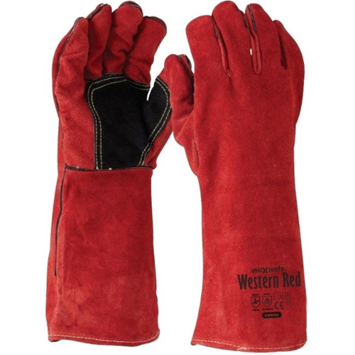 WORKWEAR, SAFETY & CORPORATE CLOTHING SPECIALISTS - "Western Red" Kevlar Stitched Welders glove