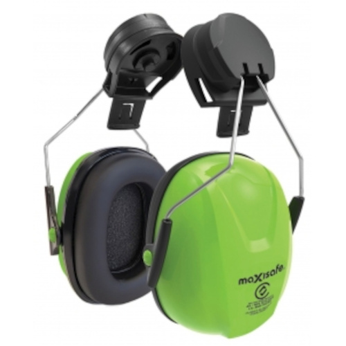 WORKWEAR, SAFETY & CORPORATE CLOTHING SPECIALISTS - Maxisafe Helmet Earmuffs with 25mm clip & Soft PVC Cushions