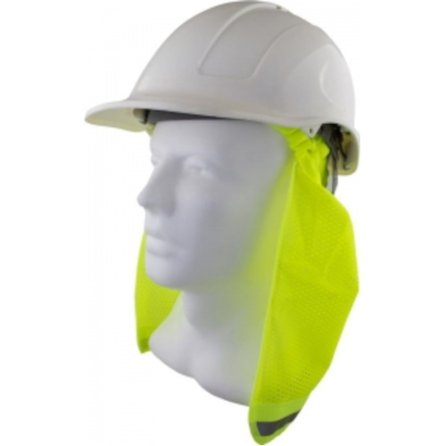 WORKWEAR, SAFETY & CORPORATE CLOTHING SPECIALISTS - Maxisafe Hard Hat Neck Flap - Yellow