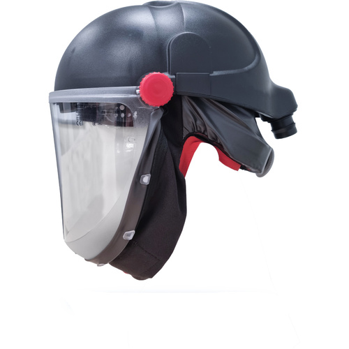 WORKWEAR, SAFETY & CORPORATE CLOTHING SPECIALISTS - CA-40G Grinding Helmet with Clear Flip-up Cylindrical Visor