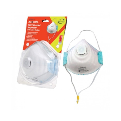 WORKWEAR, SAFETY & CORPORATE CLOTHING SPECIALISTS Maxisafe P2 respirator with valve and active carbon filter, card of 3