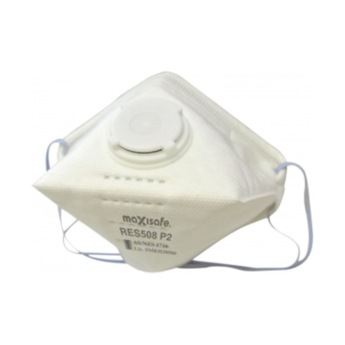WORKWEAR, SAFETY & CORPORATE CLOTHING SPECIALISTS Maxisafe P2 Flat Fold Respirator with Valve - card of 3