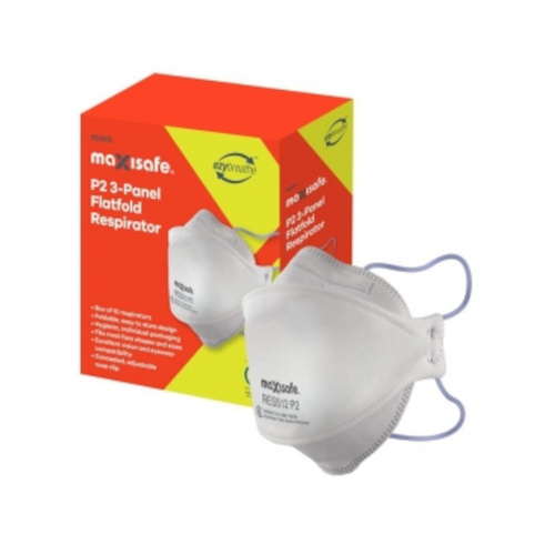 WORKWEAR, SAFETY & CORPORATE CLOTHING SPECIALISTS - Maxisafe 3-Panel Flat Fold Respirator, box of 20