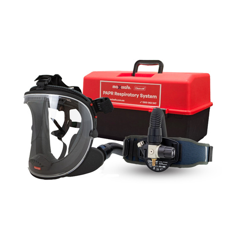 WORKWEAR, SAFETY & CORPORATE CLOTHING SPECIALISTS - UniMask 5-point Harness with Pressure Flowmaster in portable storage container
