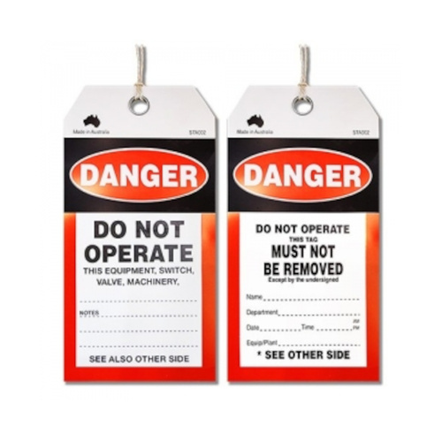 WORKWEAR, SAFETY & CORPORATE CLOTHING SPECIALISTS Safety Tag  Danger Do Not Operate    Pk 100