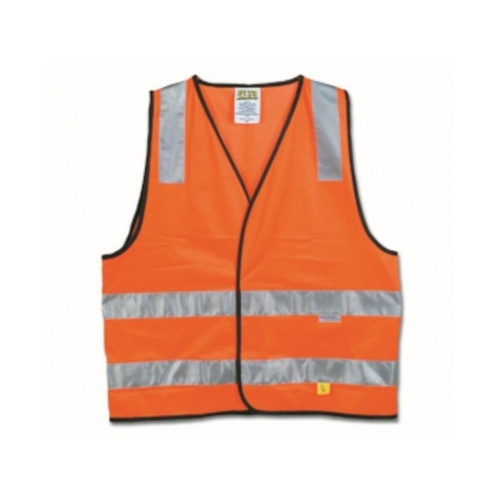 WORKWEAR, SAFETY & CORPORATE CLOTHING SPECIALISTS - Hi-vis Orange Safety Vest - day/night use