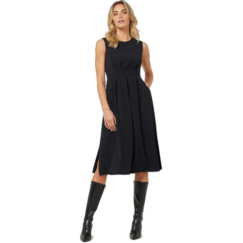 WORKWEAR, SAFETY & CORPORATE CLOTHING SPECIALISTS - CREPE STRETCH SLEEVELESS DRESS