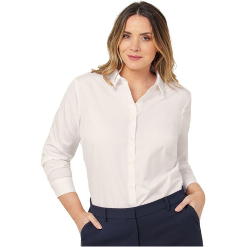 WORKWEAR, SAFETY & CORPORATE CLOTHING SPECIALISTS - COTTON LONG SLEEVE SHIRT - Womens