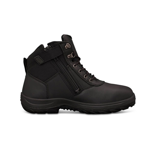 WORKWEAR, SAFETY & CORPORATE CLOTHING SPECIALISTS WB 26 - 140mm Lace Up Zip Side Work Boot - 26-660