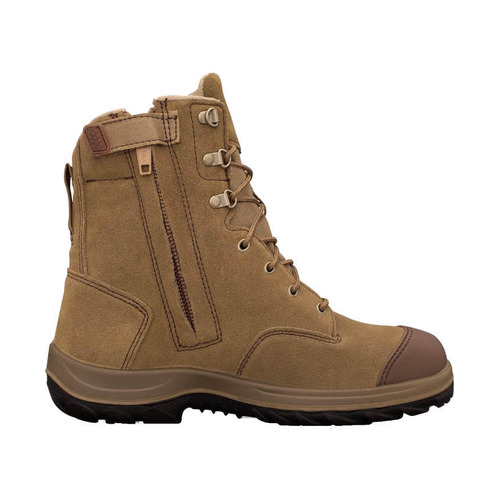 WORKWEAR, SAFETY & CORPORATE CLOTHING SPECIALISTS - DISCONTINUED - WB 34 - 190mm Zip Side Lace Up Boot - 34-674
