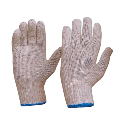 WORKWEAR, SAFETY & CORPORATE CLOTHING SPECIALISTS Knitted 100% Cotton Gloves XL Size (MOQ 12)