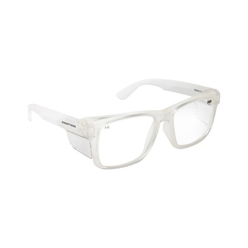 WORKWEAR, SAFETY & CORPORATE CLOTHING SPECIALISTS - SAFETY GLASSES FRONTSIDE CLEAR LENS WITH CLEAR FRAME