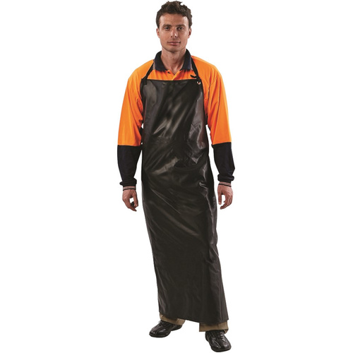 WORKWEAR, SAFETY & CORPORATE CLOTHING SPECIALISTS PVC Apron 90cm X 120cm Black
