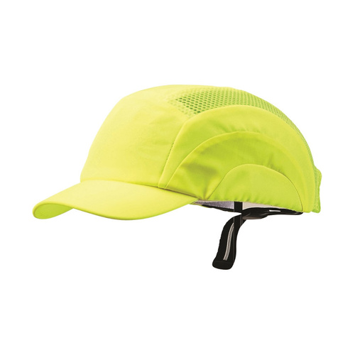 WORKWEAR, SAFETY & CORPORATE CLOTHING SPECIALISTS Bump Cap - Short Peak Fluro Yellow