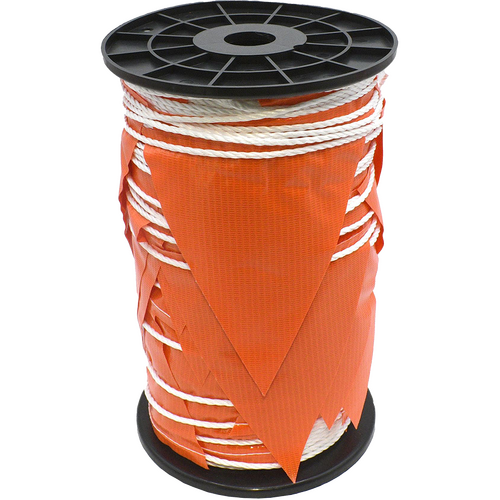 WORKWEAR, SAFETY & CORPORATE CLOTHING SPECIALISTS Bunting/Flagging 100m Fluro Orange Triangles