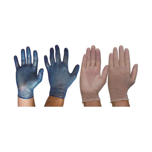 WORKWEAR, SAFETY & CORPORATE CLOTHING SPECIALISTS Disposable Vinyl Powder Free Clear Gloves