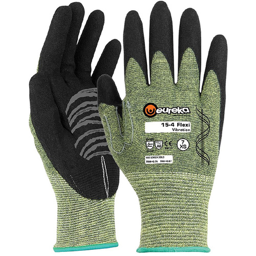 WORKWEAR, SAFETY & CORPORATE CLOTHING SPECIALISTS EUREKA 15-4 FLEXI VIBE ANTI VIBRATION PALM CUT D LINER