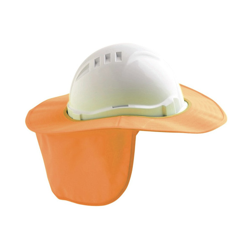 WORKWEAR, SAFETY & CORPORATE CLOTHING SPECIALISTS Fluro Orange V6 & V9 Hard Hat Brim - Plastic/ Polyester