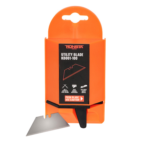 WORKWEAR, SAFETY & CORPORATE CLOTHING SPECIALISTS - RONSTA KNIVES UTILITY BLADES (PACK OF 100)