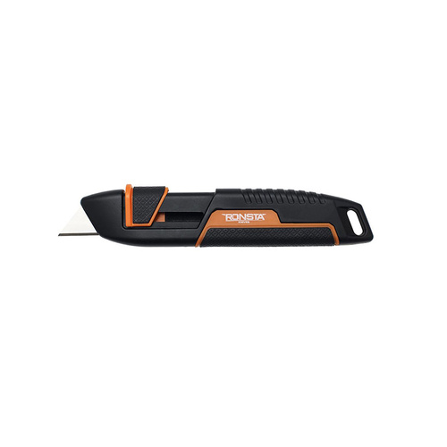 WORKWEAR, SAFETY & CORPORATE CLOTHING SPECIALISTS RONSTA AUTO-RETRACTABLE SAFETY KNIFE HEAVY DUTY METAL BODY (MOQ 12)