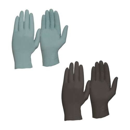 WORKWEAR, SAFETY & CORPORATE CLOTHING SPECIALISTS Disposable Black Nitrile Powder Free Gloves (MOQ 10)