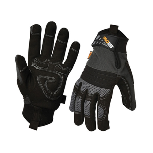 WORKWEAR, SAFETY & CORPORATE CLOTHING SPECIALISTS - Profit Protec Black Gloves