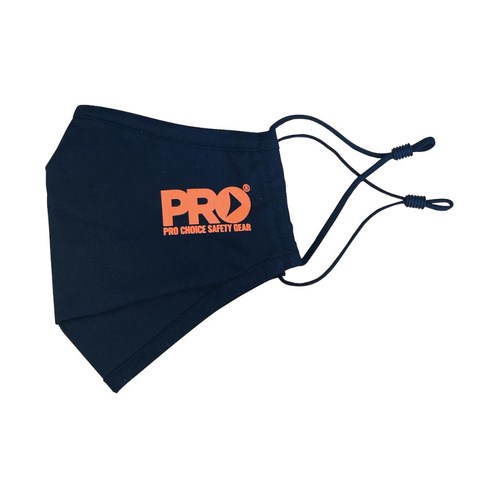 WORKWEAR, SAFETY & CORPORATE CLOTHING SPECIALISTS DISCONTINUED - Reusable 3 Layer Face Mask with Adjustable Ear Loops