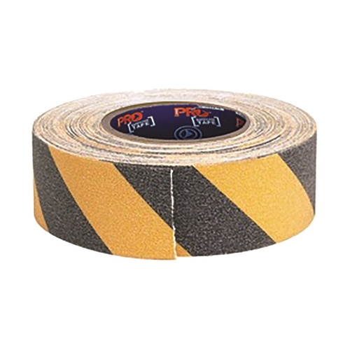 WORKWEAR, SAFETY & CORPORATE CLOTHING SPECIALISTS Self Adhesive Non Slip Hazard Tape Yellow & Black. 18m x 50mm