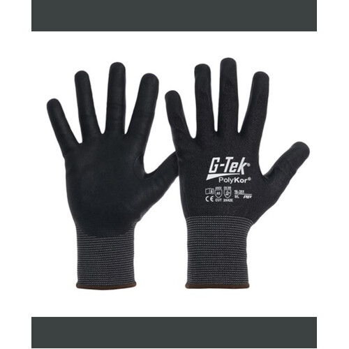WORKWEAR, SAFETY & CORPORATE CLOTHING SPECIALISTS - G-TEK POLYKOR CUT "E" 21g FOAM NITRILE PALM