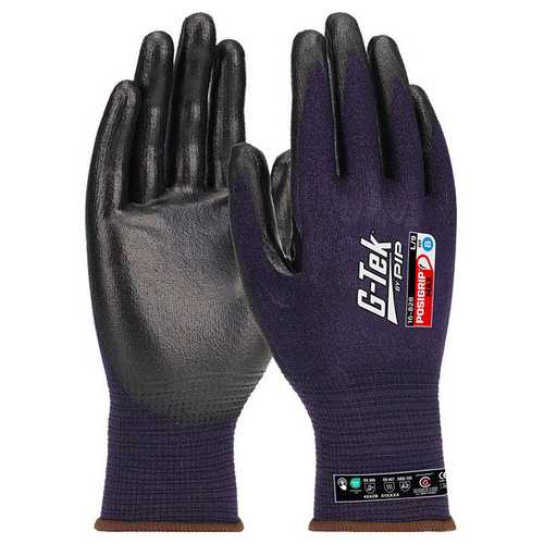 WORKWEAR, SAFETY & CORPORATE CLOTHING SPECIALISTS - G-TEK POSIGRIP MAX PURPLE CUT B