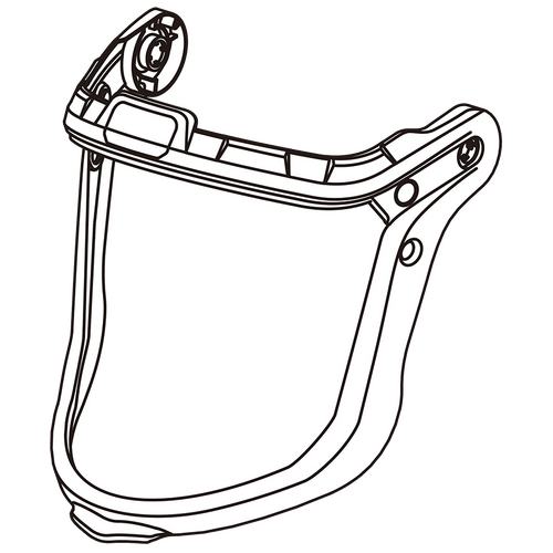 WORKWEAR, SAFETY & CORPORATE CLOTHING SPECIALISTS Vanguard G4 Visor Frame Assembly