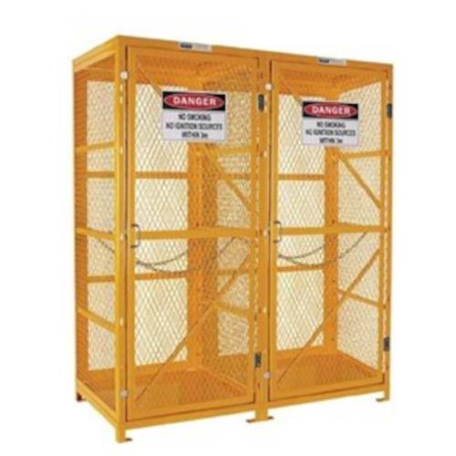 WORKWEAR, SAFETY & CORPORATE CLOTHING SPECIALISTS - Gas Cylinder Storage Cage. 1 Storage Level Up To 18 G-Sized Cylinders. (Comes Flat Packed - Assembly Required)